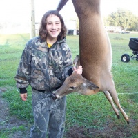 Cheyenne Ward with her first deer!